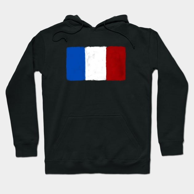 France Grunge Flag Hoodie by shamila